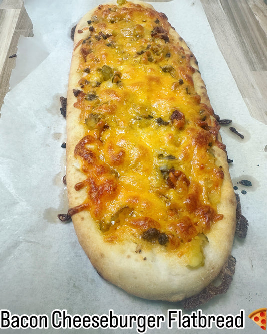 Bacon Cheese Burger Flatbread